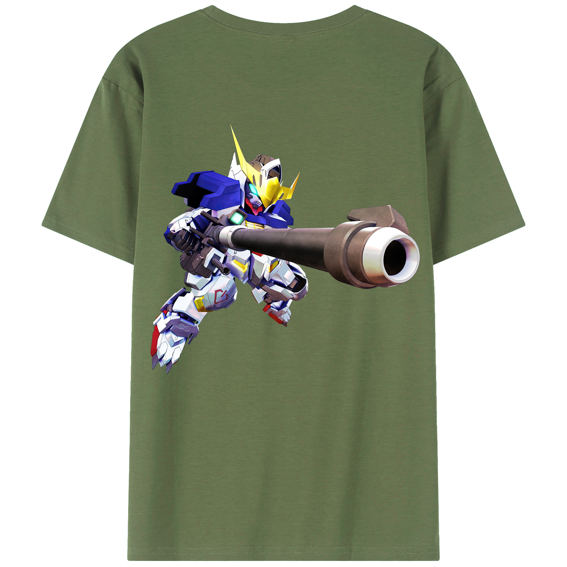 （画像用） 機動戦士ガンダム Mobile Suit Gundam 綿100％ メンズ半袖Tシャツ（バックプリント） 通気性